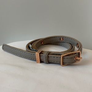Grey and rose gold Matt & Nat belt, S